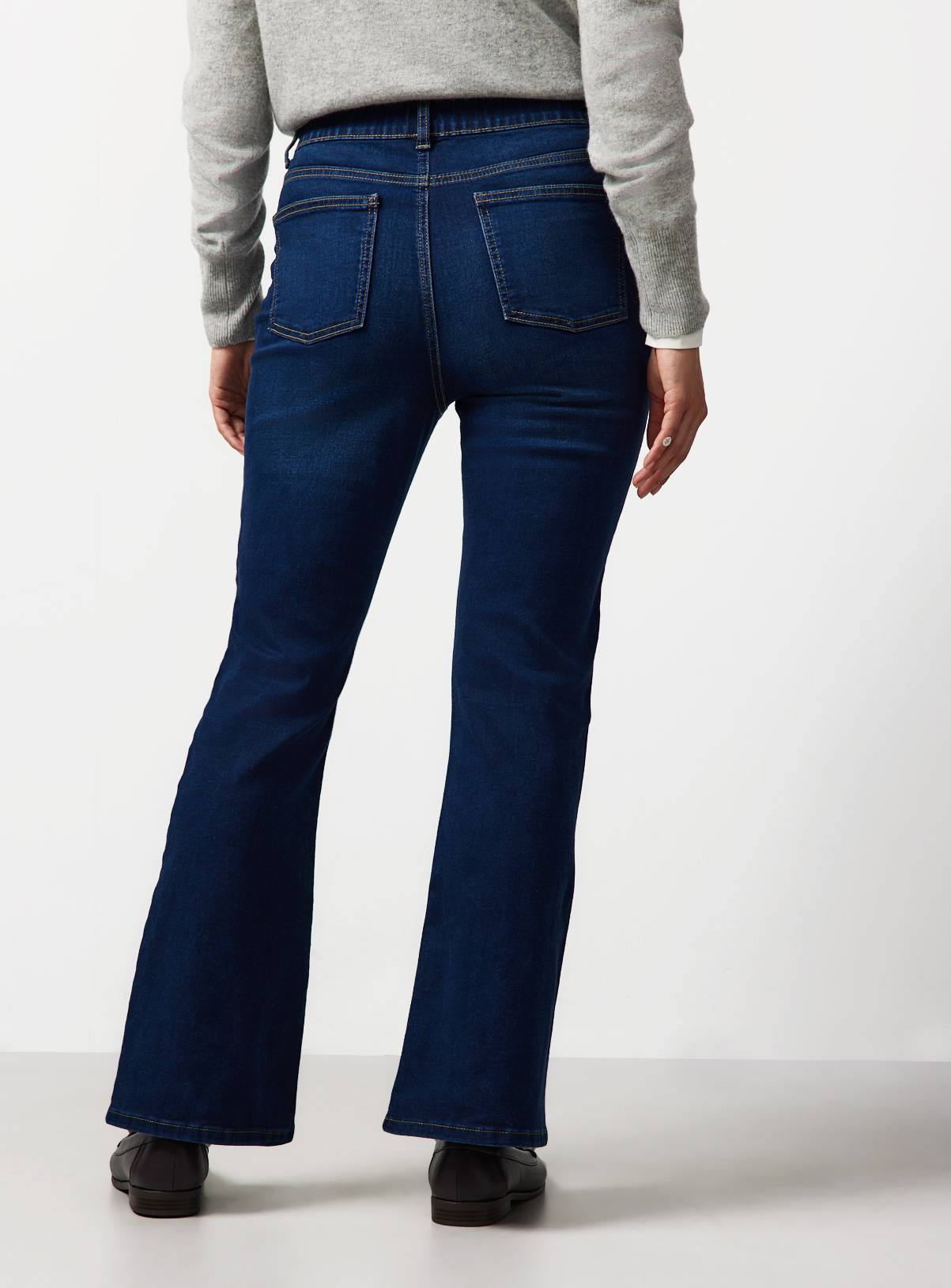 The Dark Denim Flared Jeggings 6 - Image 4
